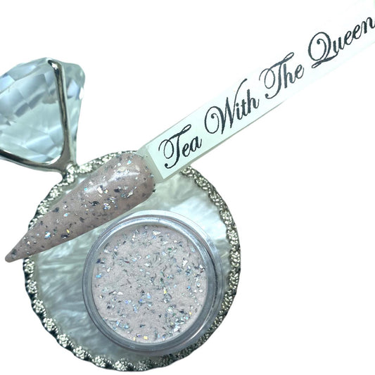 Pink silver dip powder