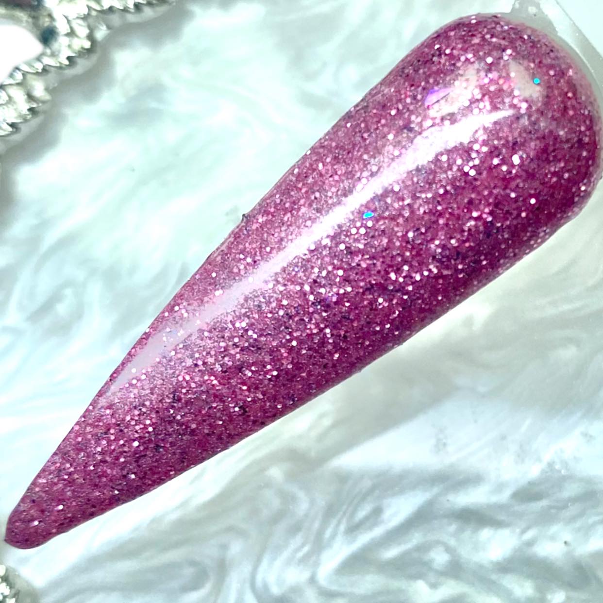 Pink Glitter Dip Powder