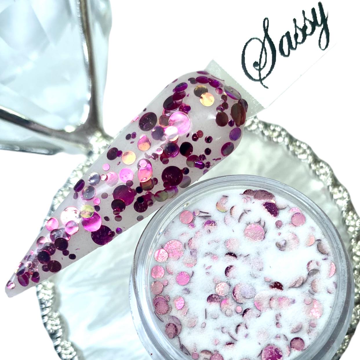 Pink Dot Dip Powder