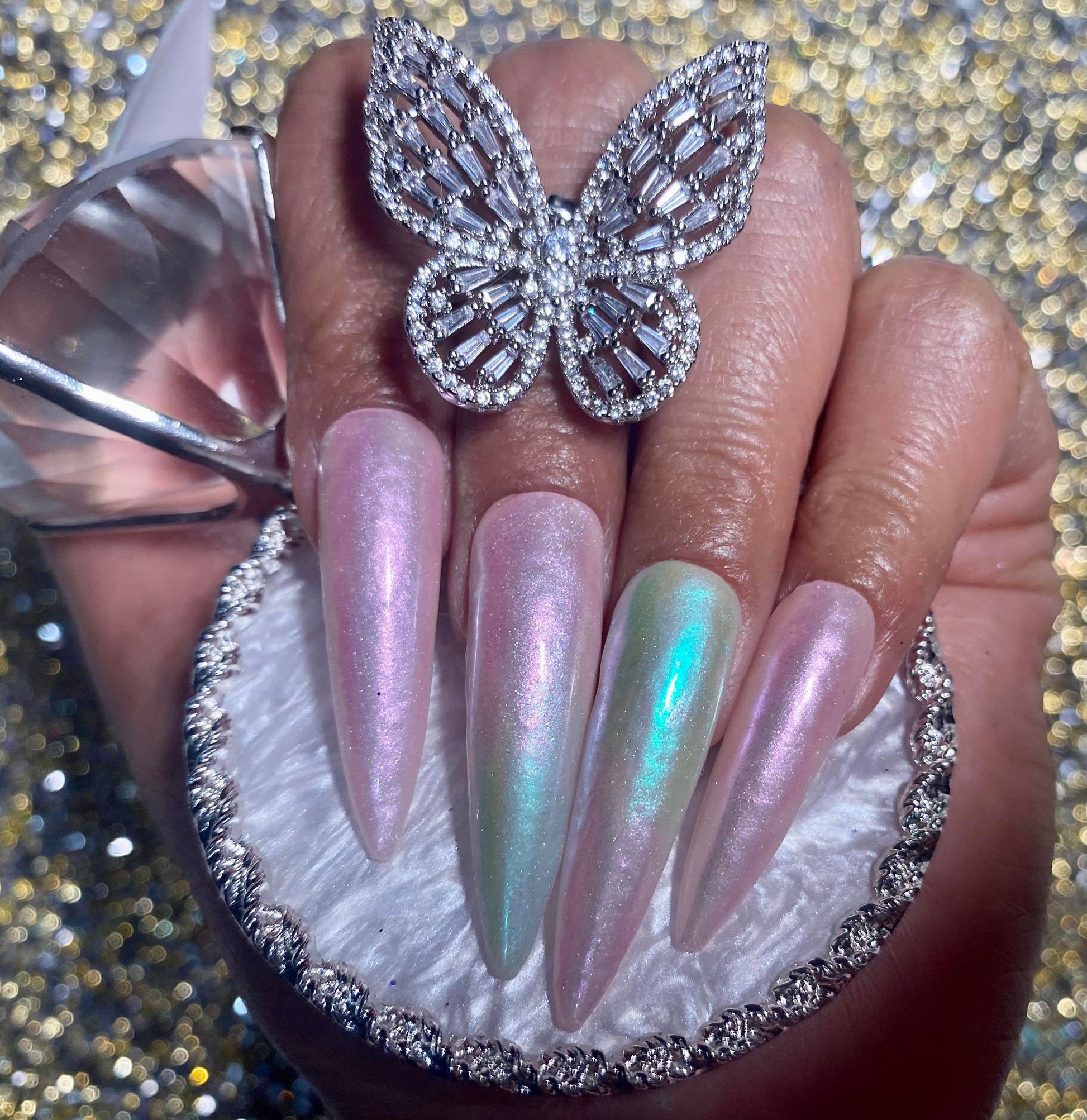 Aurora Chrome Nail Powder 
