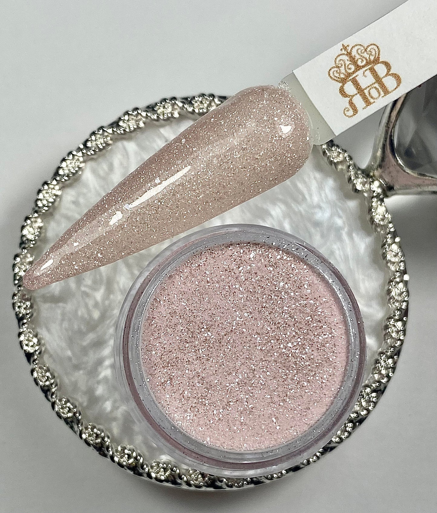 Light Pink Shimmer Dip Powder