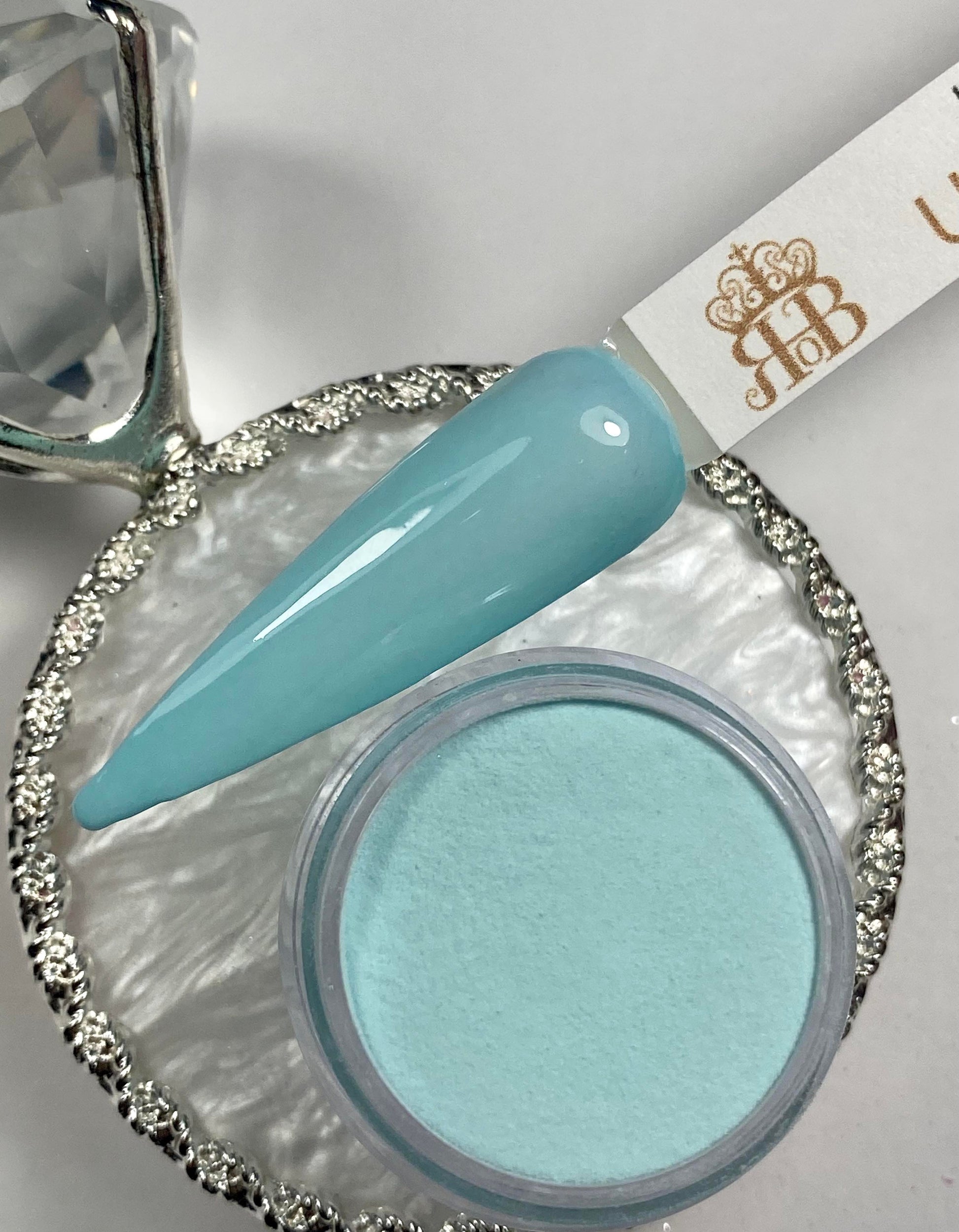 Solid Blue Dip Powder