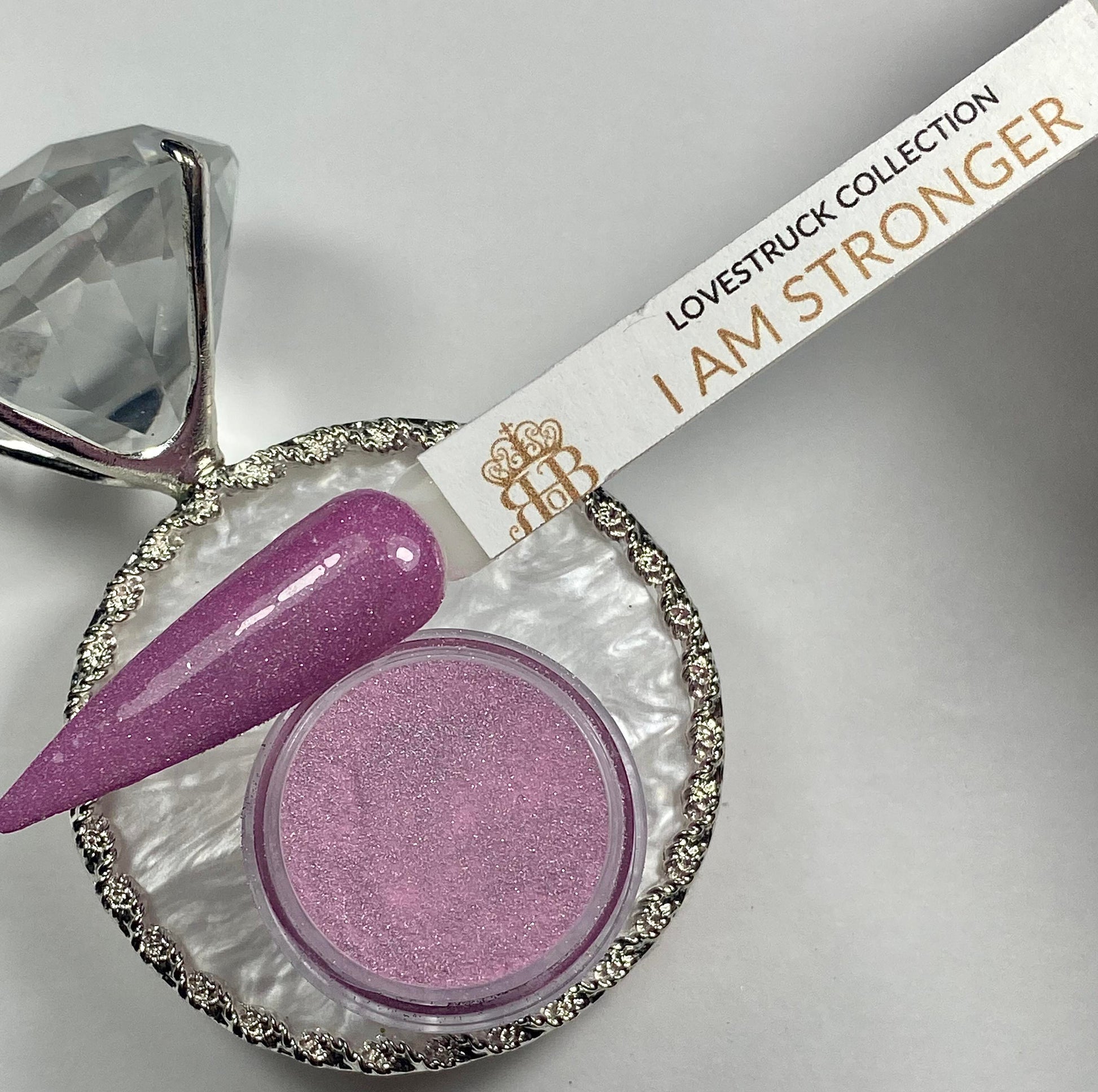 Purple Holographic Glitter Dip Powder