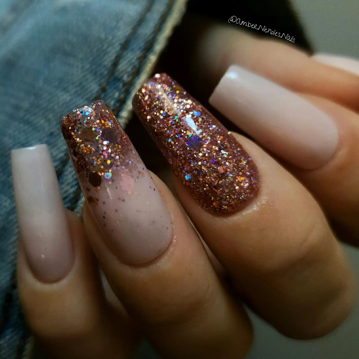 Rose Gold Dip Powder
