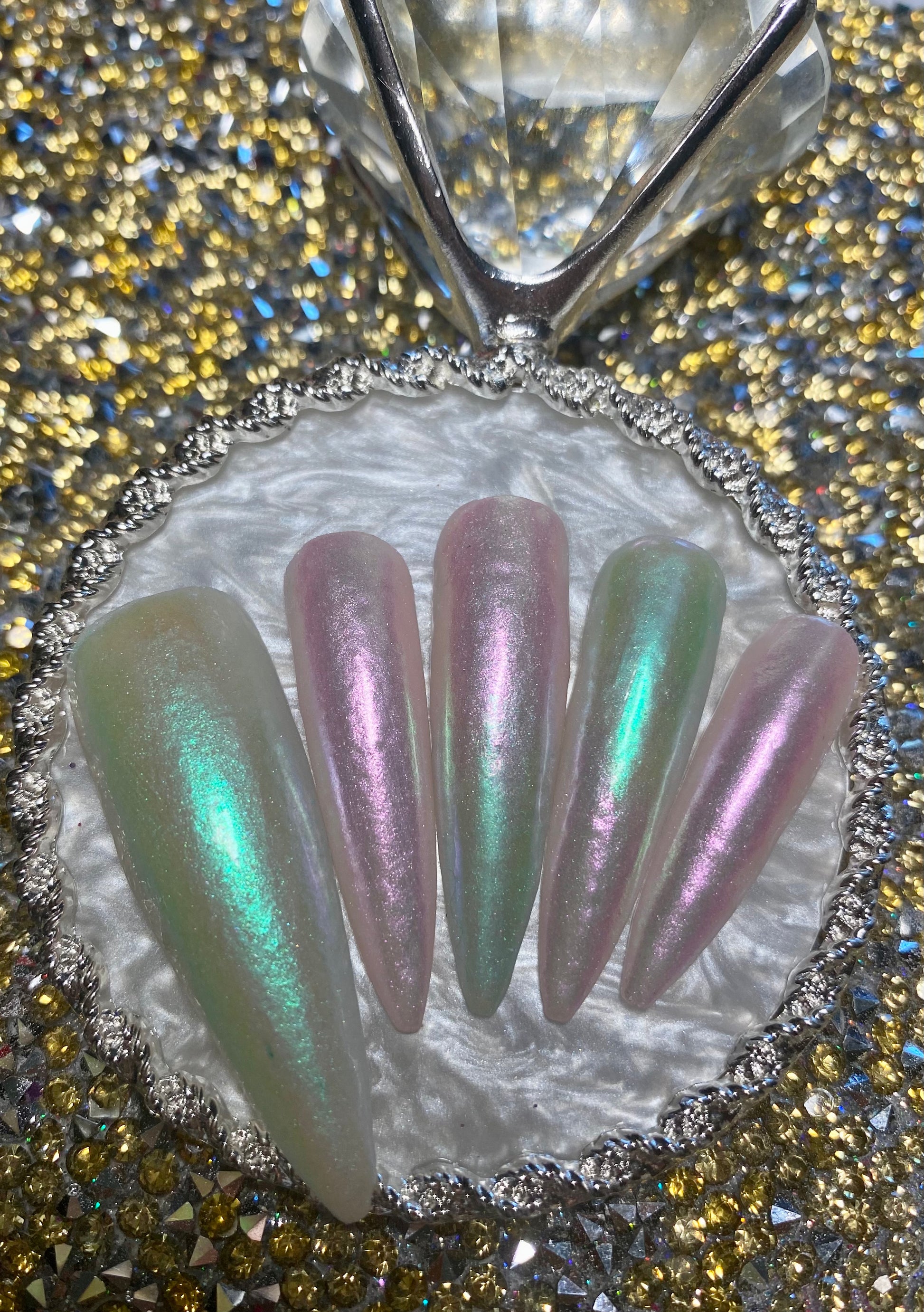 Aurora Chrome Nail Powder