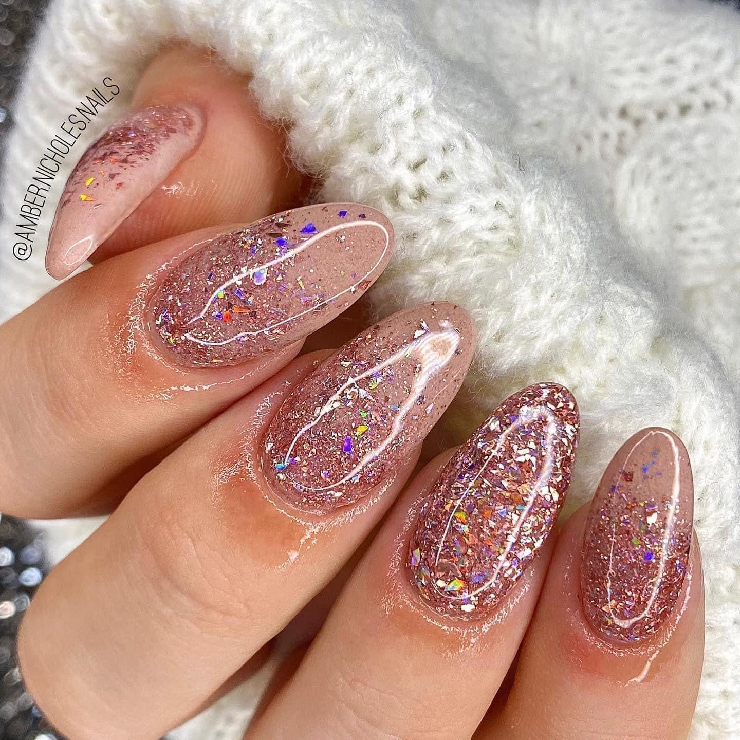 Glitter Acrylic powder ✨  Acrylic nail powder, Ombre nails